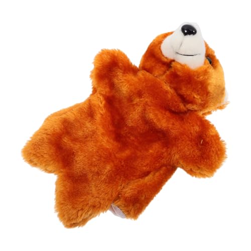 Happyyami ぬいぐるみ手人形 かわいいクマのぬいぐるみ手袋 教育向けインタラクティブストーリーテリング 用遊び友達 社交スキル育成おもち