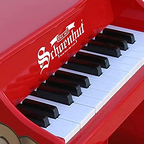 Schoenhut Red Grand Piano Dog - 25 Key Mini Piano Keyboard With Bench - Animal Floor Piano Develop Basic Playing Skills With Tri-Play Learning System #TOP5