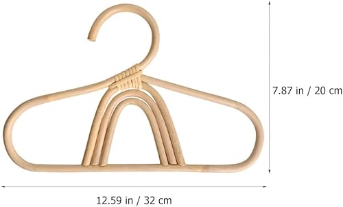 Miniatura 7 de Perchas para bebé, perchas de pared de ratán, colgador de estante para niños, guardería, ropa de ratán, ropa para niños, camisa decorativa, ropa