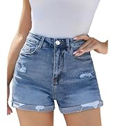 VIPONES Jean Shorts Womens High Waisted Stretch Summer Shorts for Women Trendy 2026 Outfits Casua...