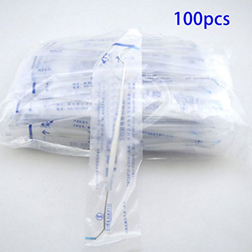 Vinmax 100Pcs Disposable Dental Probe Double Ends Explorer Instrument Aseptic Packaging thumb #1