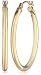 14k Gold Hoop Earrings, 1" Diameter