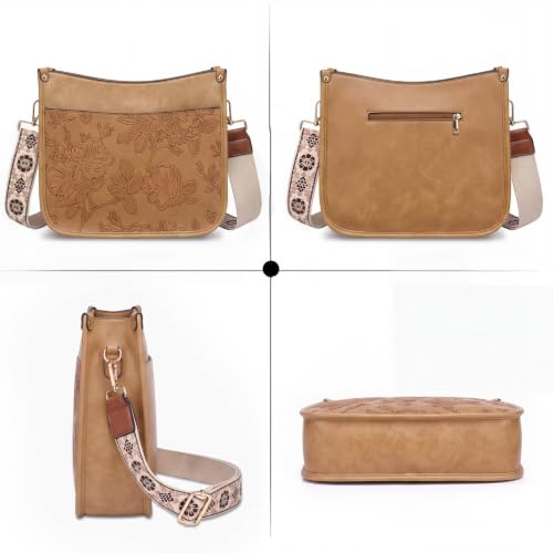 Image of AUYOCO Vegan Leather Crossbody Bags for Women Purse Shoulder Bag