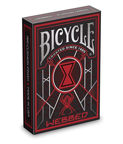 Bicycle Playing Cards Webbed Design | Limited Edition Deck with a Spider Theme