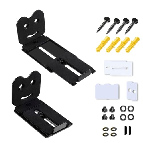 Soporte de barra de sonido para pared XAGMODSHN ajustable estante flotante de 50 kg para altavoz