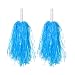 BRICOLAGE Artisanat 1Pair arc-en-ciel en plastique pom-pom girl pompe pompes fille pendule accessoires pom-pom gamme poignée/double trou jeu pour les décorations (Color : Handle blue)