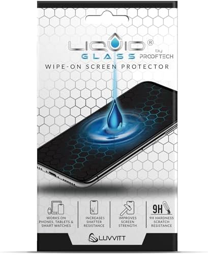 LIQUID GLASS Screen Protector Wipe On Scratch and Shatter Resistant Nano Protection for All Phones Tablets Smart Watches - Universal (New and Advanced)