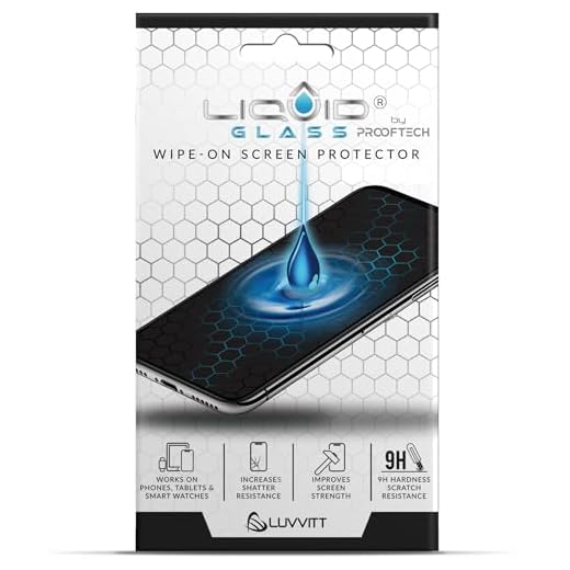 LIQUID GLASS Screen Protector Wipe On Scratch and Shatter Resistant Nano Protection for All Phones Tablets Smart Watches - Universal (New and Advanced)