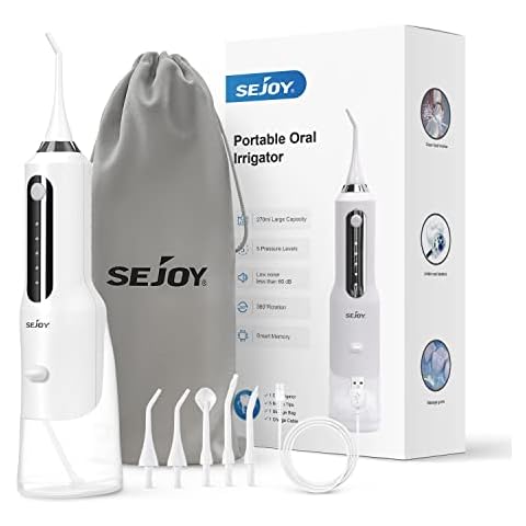 Irrigador Bucal Portatil Sejoy 5 Boquillas Cover