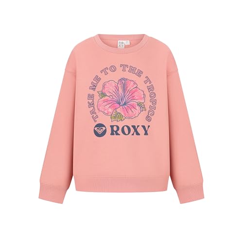 Roxy-girls-Oversized-Pullover-Crewneck-Sweatshirt-Soft-Comfortable Roxy girls Oversized Pullover Crewneck Sweatshirt, Soft & Comfortable - Image 1