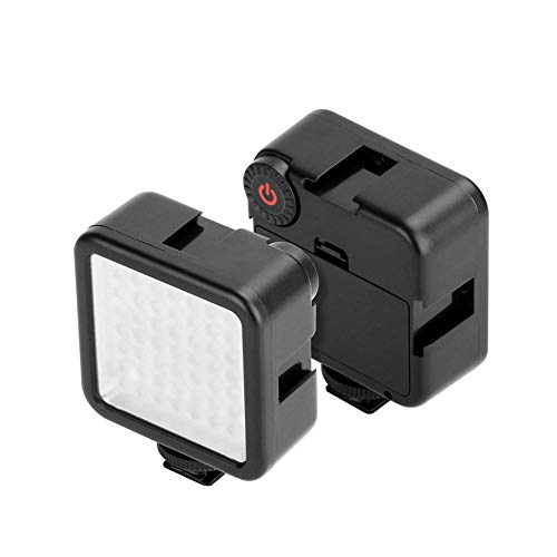 WinnerEco Luz de vídeo para celular Mini câmera de 49 LEDs, luz de vídeo para celular, regulável, lâ