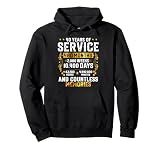 40 Years Of Service 40th Year Work Anniversary Retirement Pullover Hoodie
