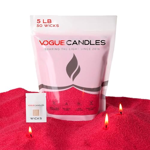 Red Wax Candle Sand