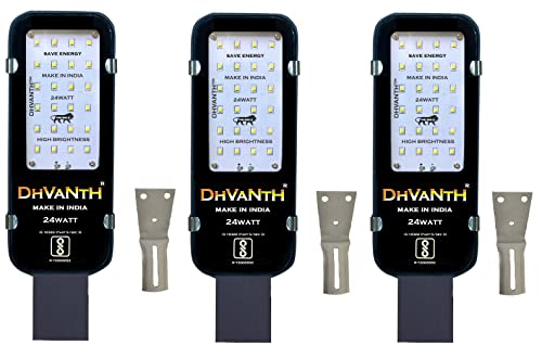 Image of DHVANTH LED 24 Watt Outdoor Waterproof Street Light with Osram LED, Aluminum Body, IP 65 Driver for Outdoor use.24W-Pack-3
