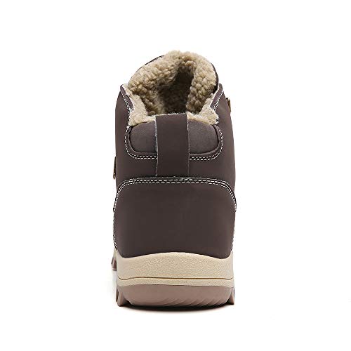 Image of TSIODFO Fashion Men Boots Winter Waterproof Outdoor Hiking Shoes Leather