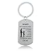 Believe In Yourself Keychain Inspirational Jewelry Gift For Son Daughter From Mom Dad (Father To Daughter)