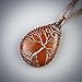 Handmade carnelian tree of life pendant necklace - Unique copper jewelry for women and men Anniversary present Birthday gift ideas for him and her Spiritual gifts for wife husband mom dad daughter son