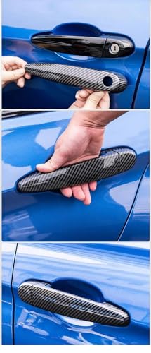 Cubierta de manija para coche y embellecedor de puerta compatible con Scirocco 3 MK3 2008 a 2017 6