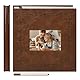 Vienrose Großes Selbstklebendes Fotoalbum mit Fenster – Rotbraun – Fotobuch zum Selbstgestalten – 20 Blätter (40 Seiten) für 10x15 13x18 20x25 Bilder – Scrapbook Album Baby Hochzeit DIY