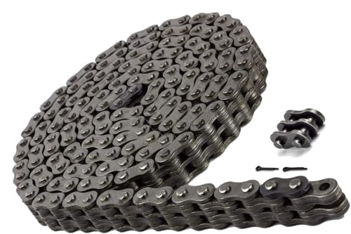 Jeremywell BL434 Leaf Chain 10 Feet for Forklift Masts,Hoisting with 1 Connecting Link