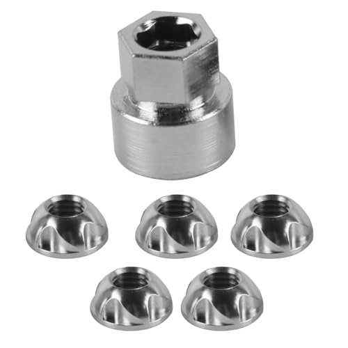 Nicear 5+1 Edelstahl-Diebstahlsicherungsmutter, Diebstahlsicherung, Mutternverriegelung...