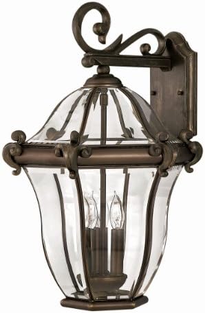 Hinkley Lighting San Clemente - Large Wall Outdoor in Traditional-Glam Style - 14 Inches Wide by 21.5 Inches High