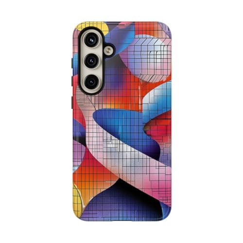 Coque Samsung S24 Plus motif abstrait coloré double hélice rigide