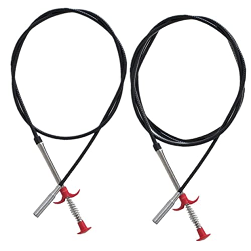 minkissy 2pcs Flexible Sink Claw Pickup Tools 90cm 200cm Drain Clog Remover Bendable Hose Clip for Pipe Cleaning for Home and Garden Use