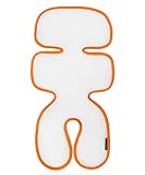 Manito Breath Original 3D Mesh Seat Pad/Cushion/Liner for Stroller and Car Seat, Orange