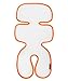 Manito Breath Original 3D Mesh Seat Pad/Cushion/Liner for Stroller and Car Seat, Orange