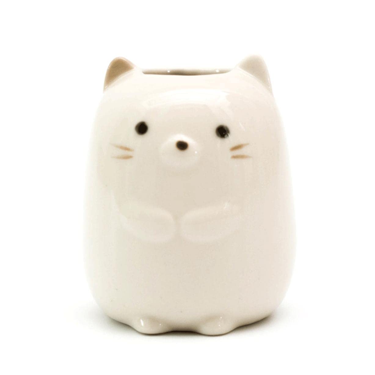 Wdwdw White B Toothpicks Dispenser Toothpick Box Fashion Ceramic Holder Cute Animal Container Toothbrush Holder