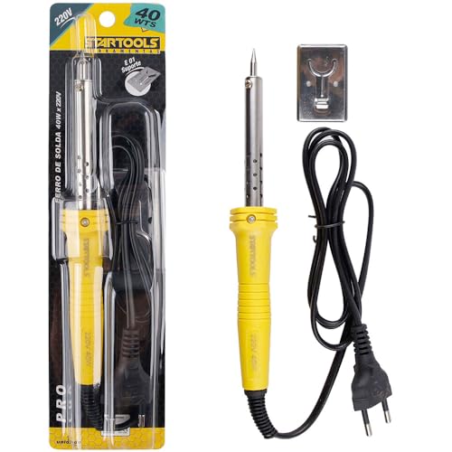 Kit Ferro De Solda Profissional 40w 220 V Freqüência 60 Hz + Estanho Para Solda Carretel 40g 1mm 3,5