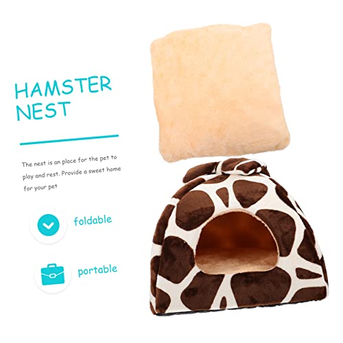 Parliky 1 Peça Canil Para Animais De Estimação Hamster Ninho Macio Cama De Hamster Cabana De Gato Ou