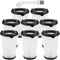 8 Stück Filter Kompatibel mit AEG CX7, CX7-2, QX8, CX7-2-30DB, CX7-2-30GM, CX7-2-35TM, CX7-2-35WR, AEF150 Ersatzfilter, HEPA-Filter Kompatibel mit AEG CX7 Staubsauger, Waschbar, mit 1 Reinigungsbürste