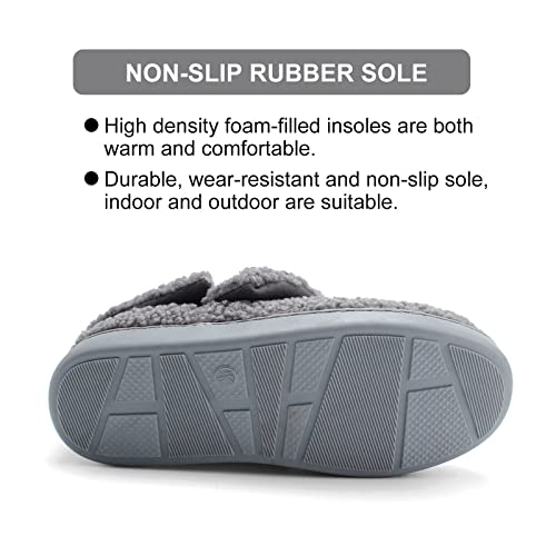 LMOY Bootie Slippers For Women And Men Faux Shearling Shoes Lamb Fur Indoor And Oudoor Red/Coffee/Dark/Blue/Grey3