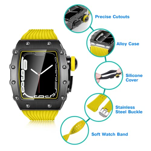 Bracelet caoutchouc Apple Watch protégeant l'écran contre les rayures