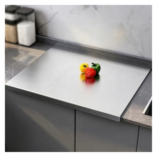 Tabla de cortar de acero inoxidable de 30x30 cm para cocina y repostería 2