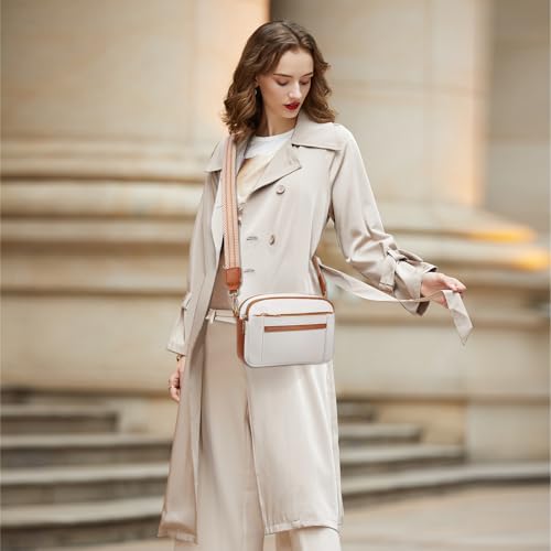 Quilted Crossbody Bags for Women Trendy Vegan Leather Purses Wallet Small Shoulder Handbags with Wide Strap2