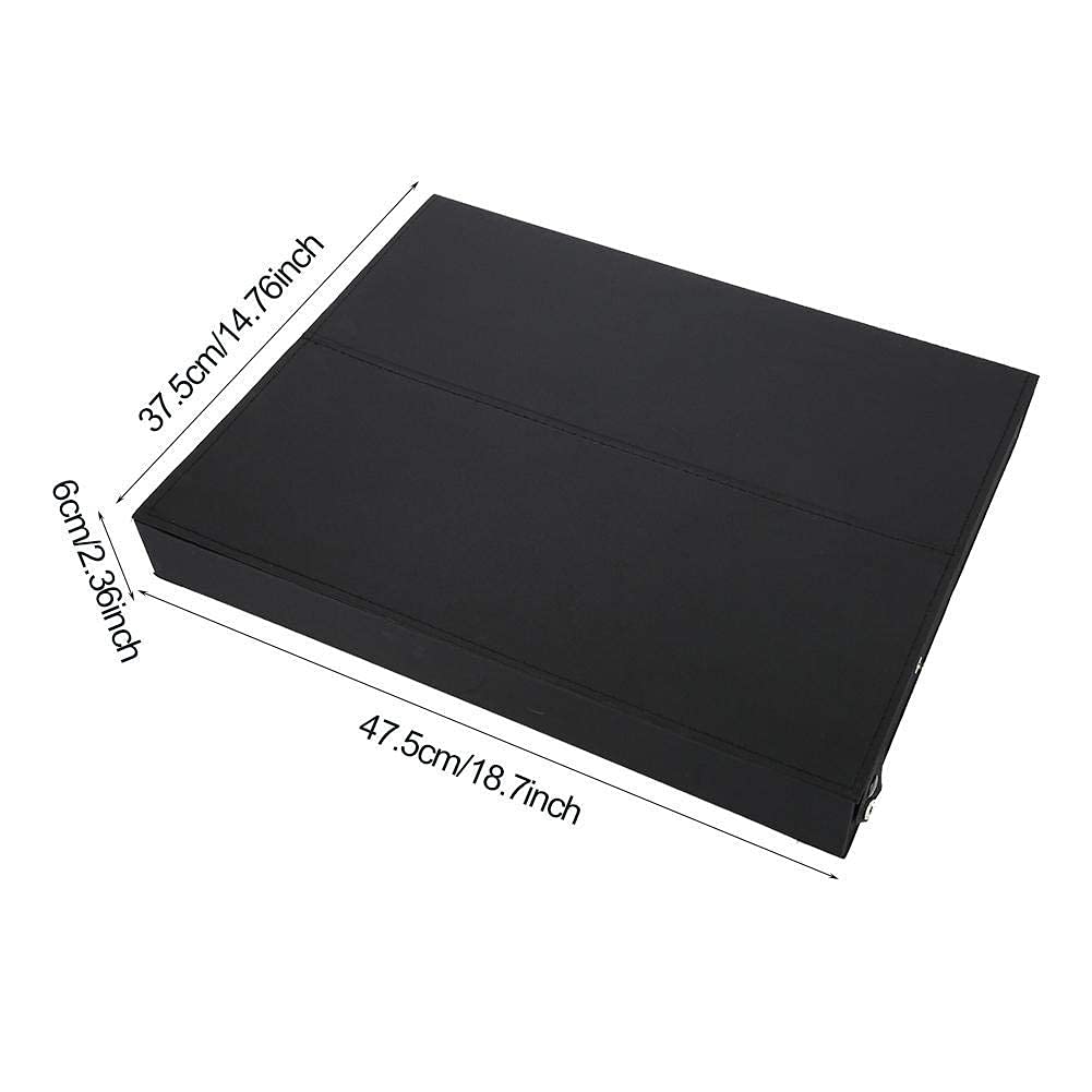 Dioche Boîte à lunettes de 18 emplacements avec étui pour lunettes et présentoir, boite rangement lunette unisexe, étui organiseur pour lunettes, lunettes de soleil et de lecture, 47,5 x 37,5 x 6 cm