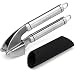 Produktbild UberChef Premium Edelstahl Knoblauchpresse & Schäler Set  Zerkleinern Sie Knoblauchzehen & Ingwer mit Leichtigkeit  bester Fleischwolf & Roller  aus stabilem 18/10 Edelstahl (UC-GP10)1