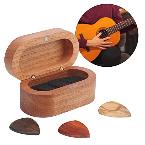 Uitar Pick Holder, Gitaar Pick Box Corrosieweerstand Anti Aging voor Gitaar(Doos 1 + 3 plectrums) - Image 5