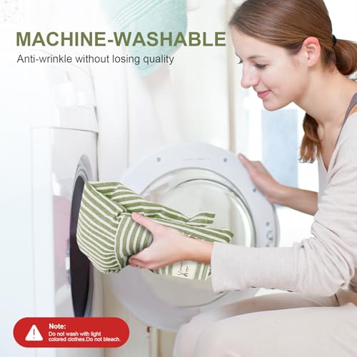 Vicloon Küchenschürze,2 Stück verstellbare Schürze mit 2 Taschen,Maschinenwaschbar, farbecht Schürze für Männer Damen Küche Restaurant Café-Grün/Blau