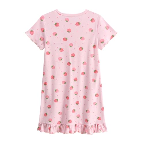 Little Hand Girls Nightdress Toddler Summer Nightie Dress Soft Cute Print Short Sleeve Sleep Dress for Kid Clothes 2-10 Years3