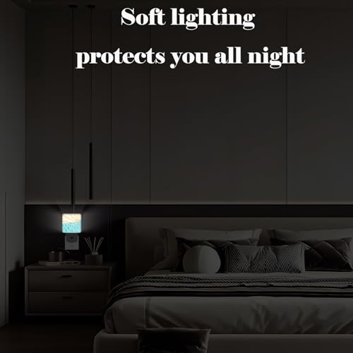 Image of Boho Sea Waves Night Light,Plug-in Nightlights Auto Sensor Night Lamp Dusk-to-Dawn Lamp Home Decor for Nursery Children Girls Boys