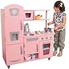 KidKraft Cocina de Juguete Rosa Vintage de Madera para niños con teléfono de Juguete y Nevera Vintage, Cocina Infantil, Juguetes niños 3+ años (53179)