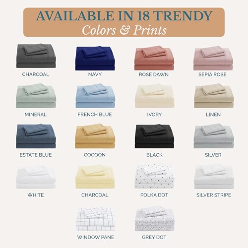 Casa Platino Queen Size Sheet Set, Brushed Microfiber Bedding with 15” Deep Pockets, Pre-Washed for Soft Touch, Cozy and Airy Feel, Lightweight Queen Bed Sheet Set for Year-Round Use – White - image 9