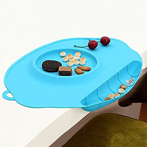 TLHOME Baby Placemat - Multifunction Security Food Baby Silicone Placement with Bowl