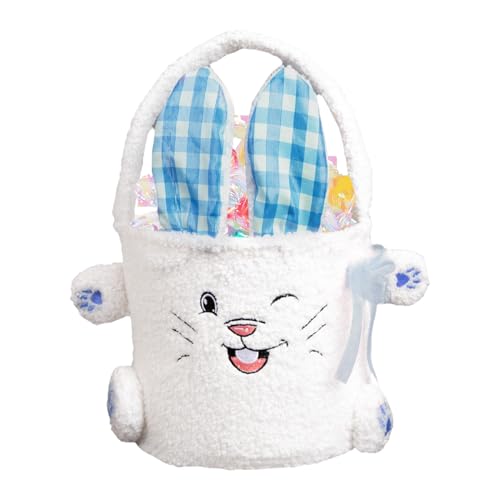 Panier de Pâques en peluche range jouets salon fini le désordre