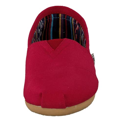 Toms Women's Classic Canvas Red Slip-On Shoe - 6 B(M) Us #TOP3