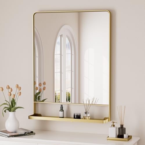 Amazon.com: Ferytange Gold Bathroom Mirror for Over Sink, 30" x 40 ...